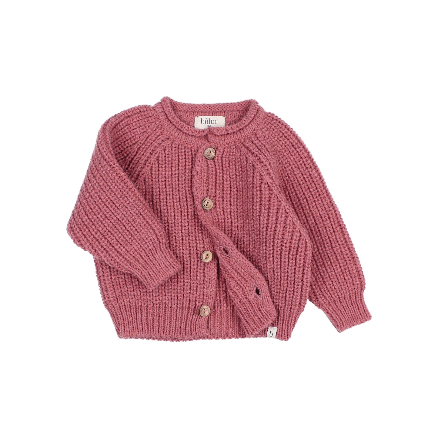 Búho BCN Soft Knit Cardigan Blush