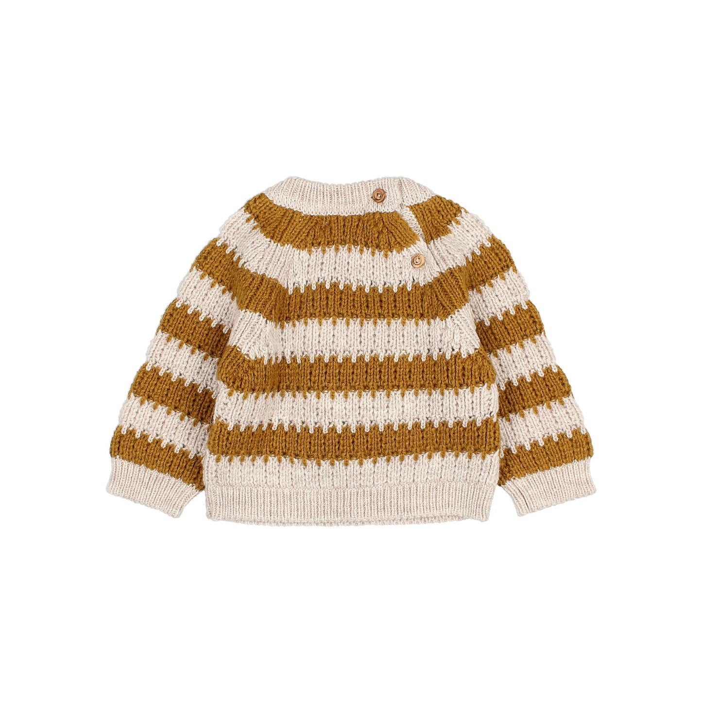 Búho BCN Stripes Pullover Ocre