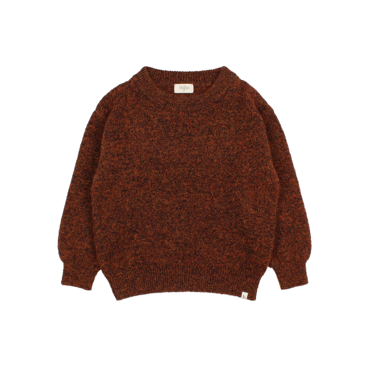 Búho BCN Melange Pullover Brownie