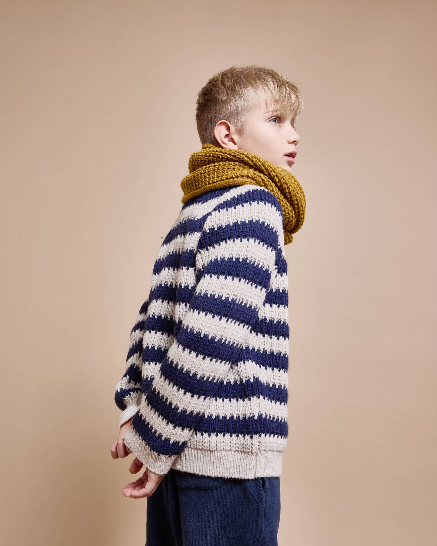 Búho BCN Stripes Pullover Navy