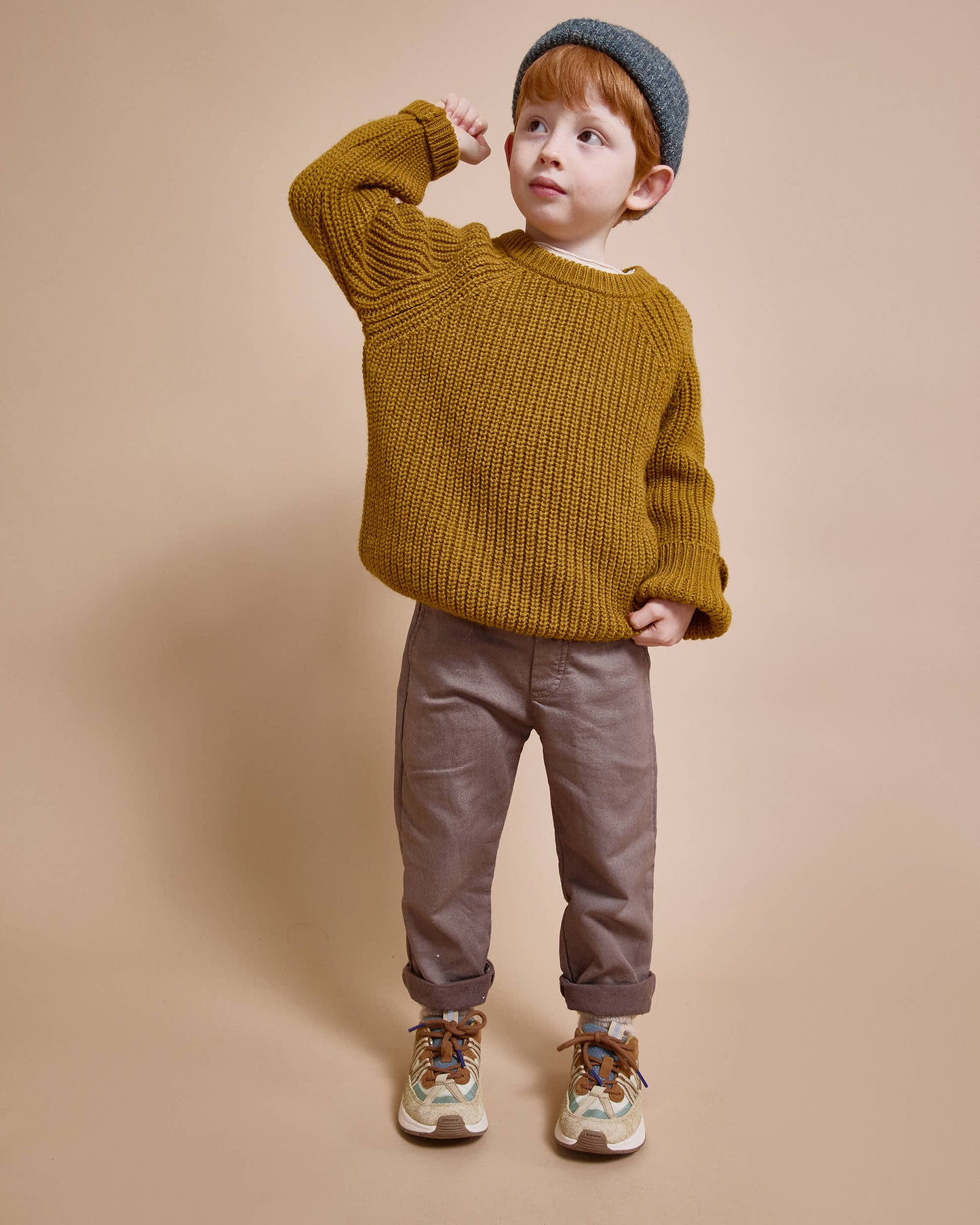 Búho BCN Soft Knit Pullover Ocre