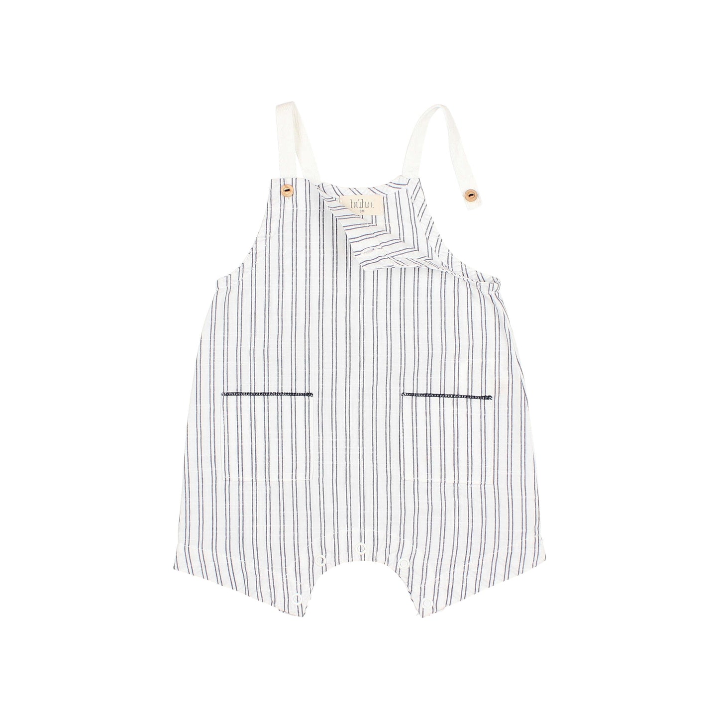 Búho BCN BB Stripes Latzhose White
