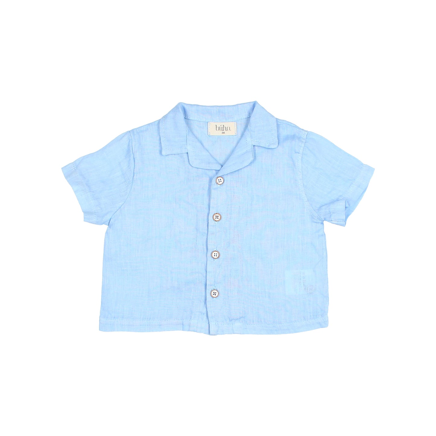Búho BCN BB Leinen Hemd Provence Blue