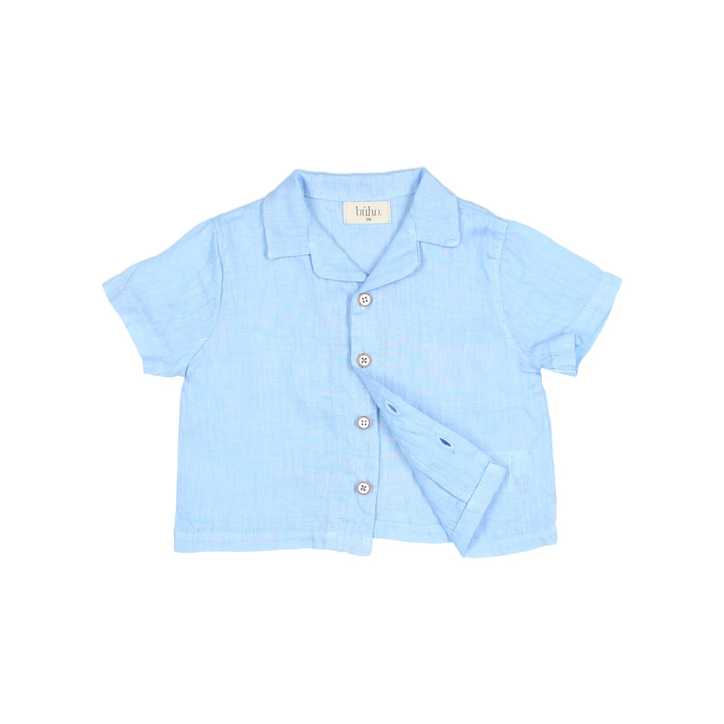 Búho BCN BB Leinen Hemd Provence Blue