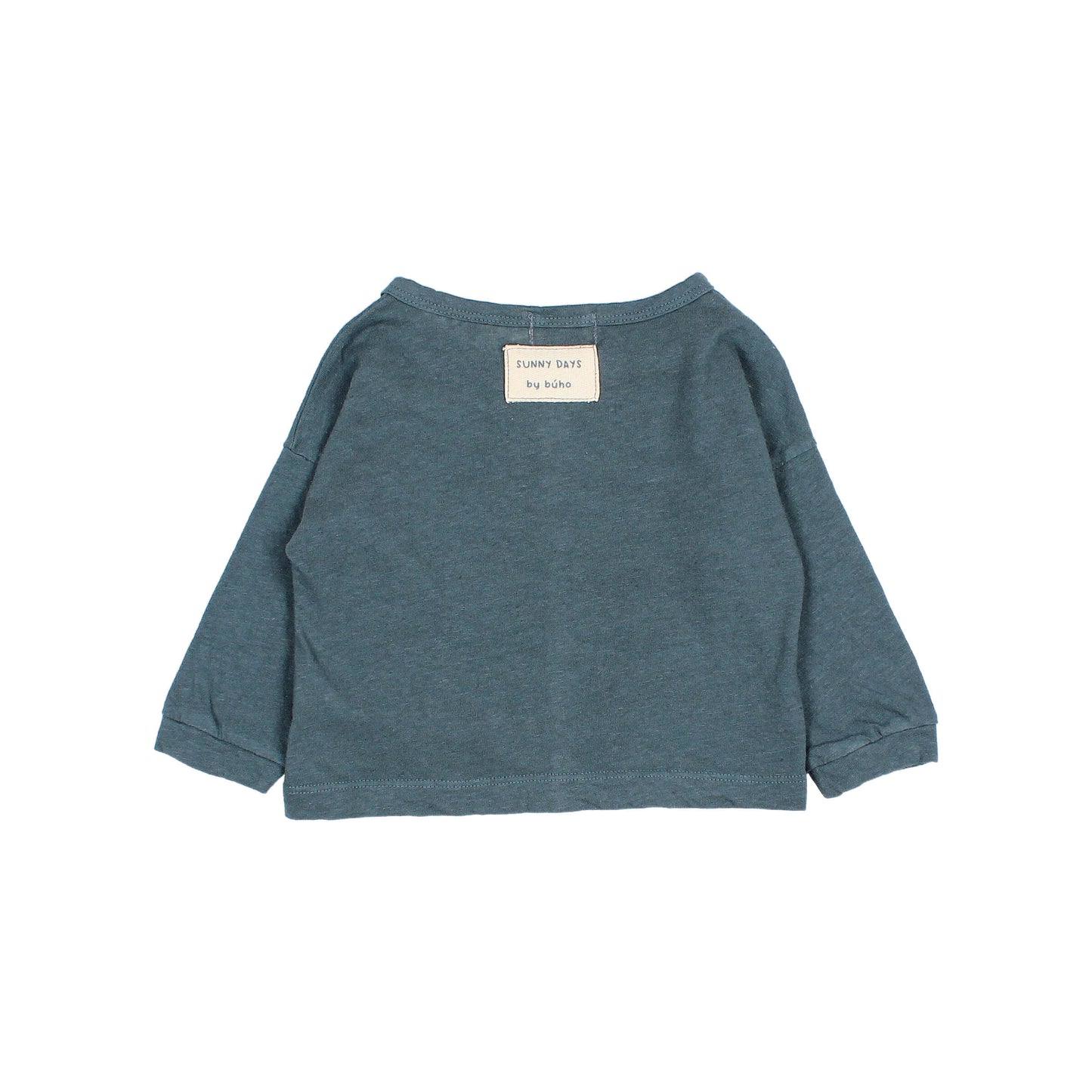 Búho BCN BB Leinen Cardigan Blue Teal