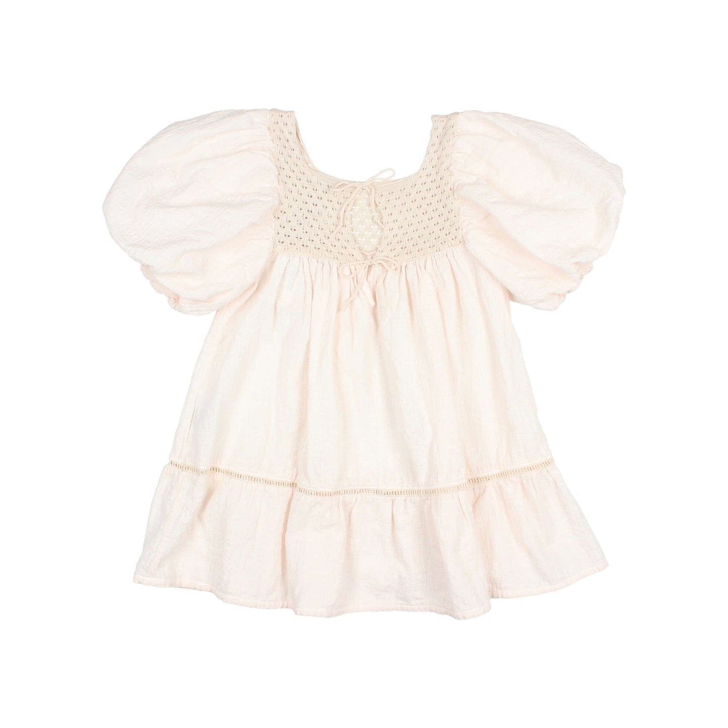 Búho BCN Boho Combi Kleid Ivory