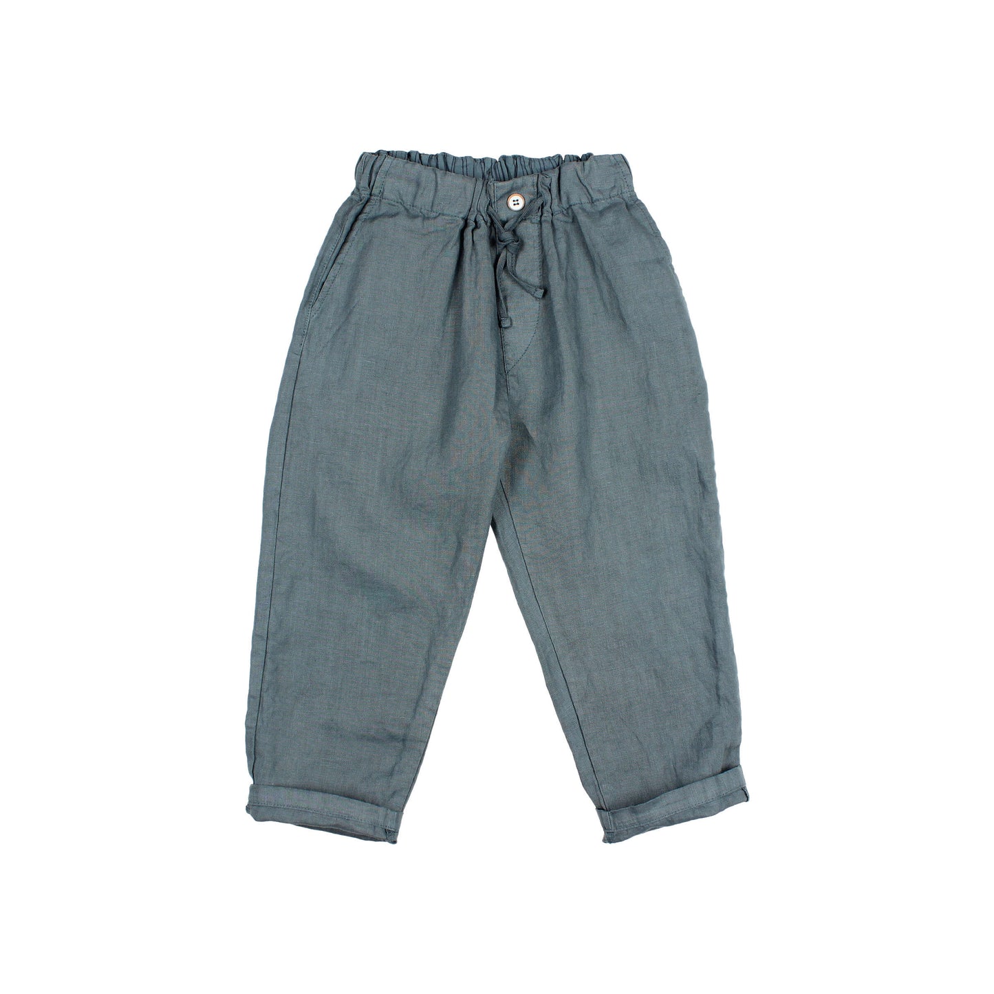 Búho BCN Leinen Hose Blue Teal