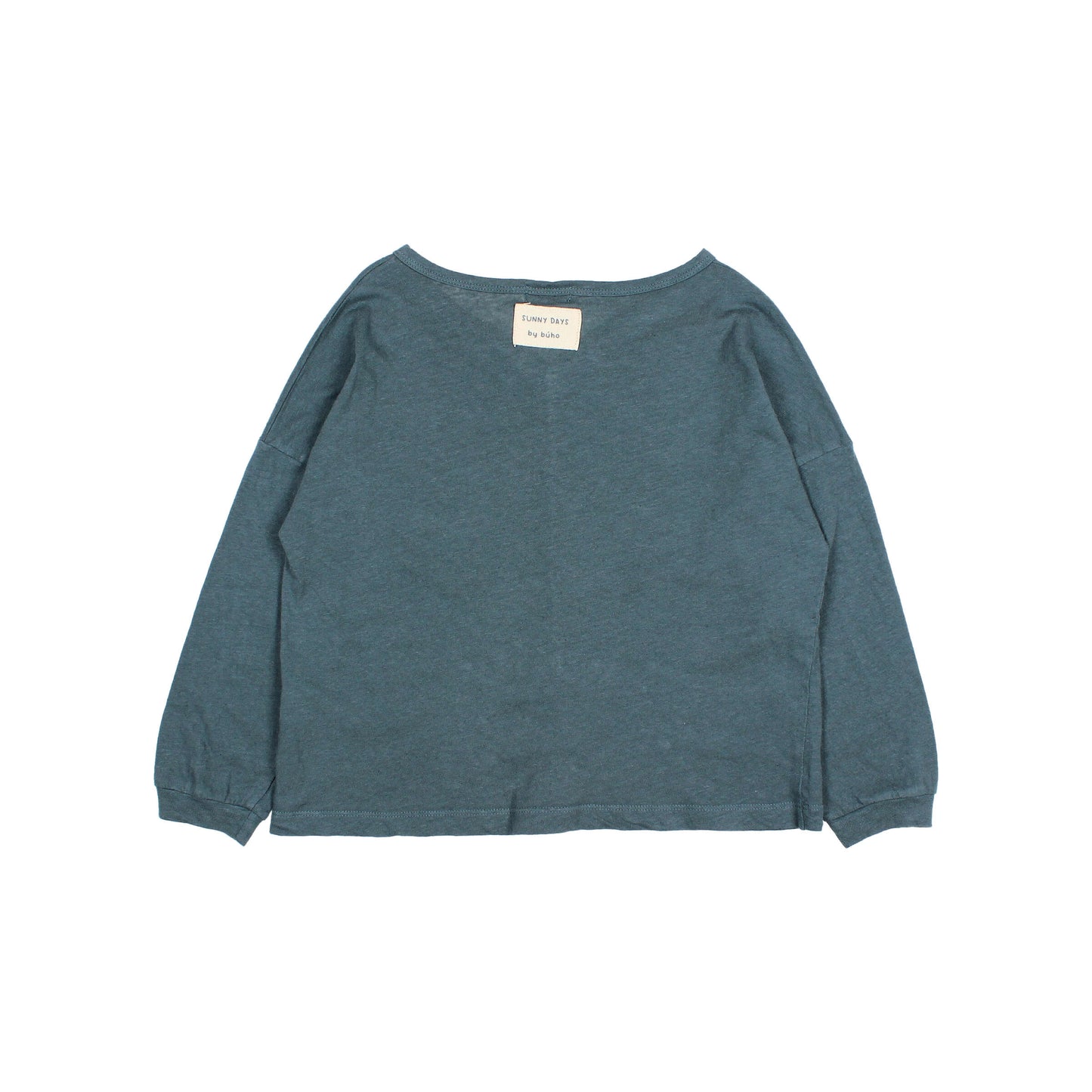 Búho BCN Leinen Cardigan Blue Teal