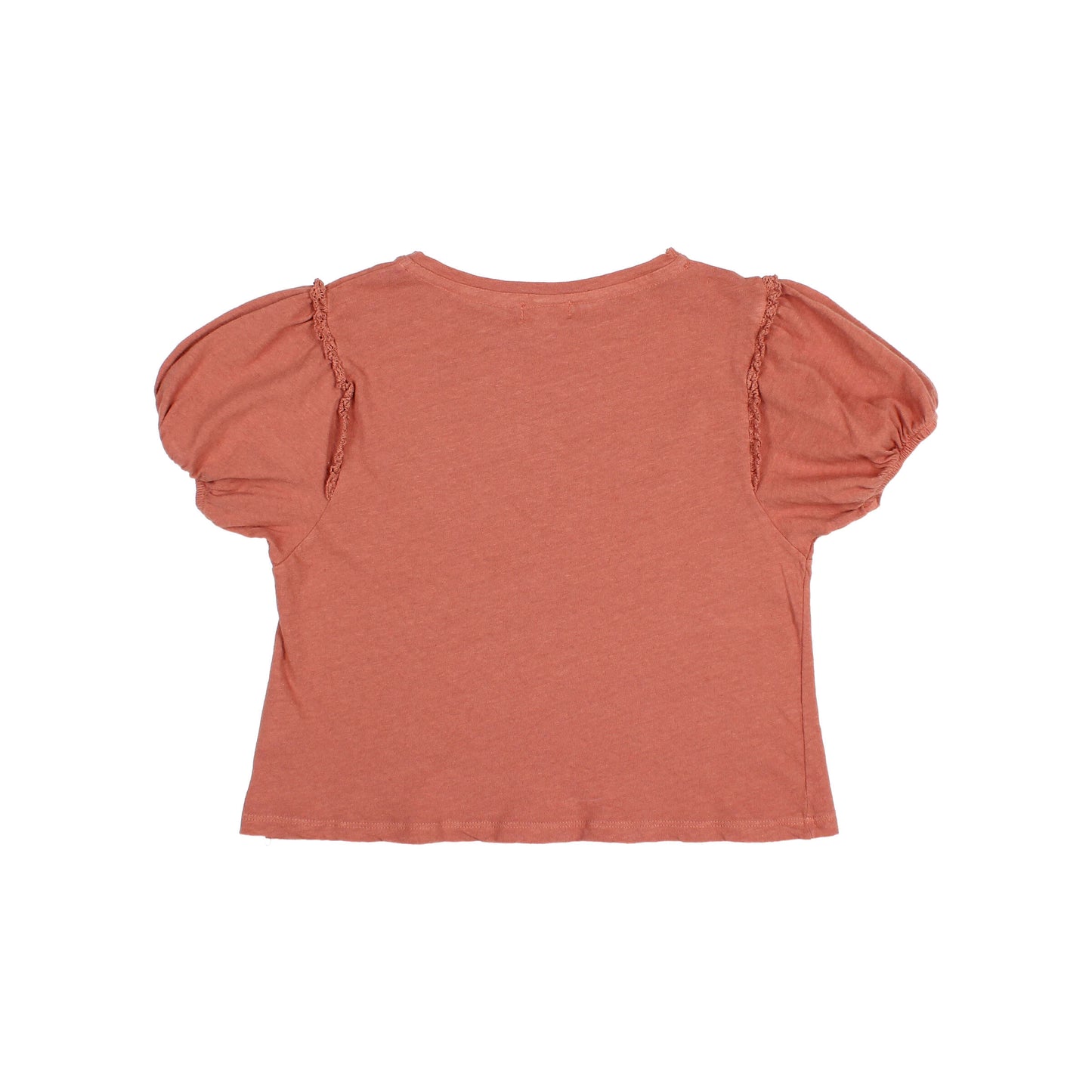 Búho BCN Leinen T-Shirt mit Spitze Argile