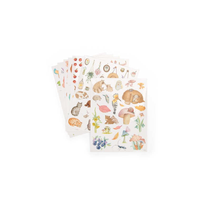 Moulin Roty Malheft Les Rosalies mit 230 Stickern