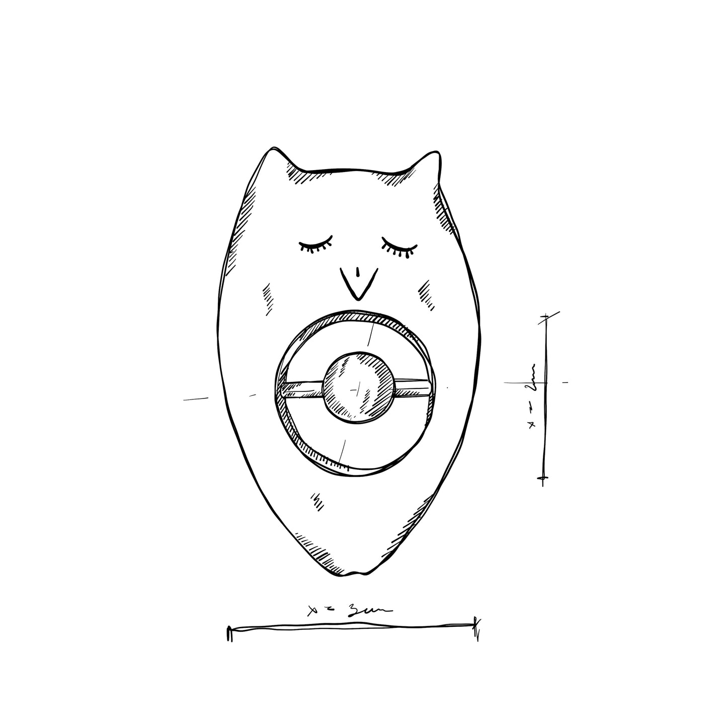 Wooden Story Rassel Eule