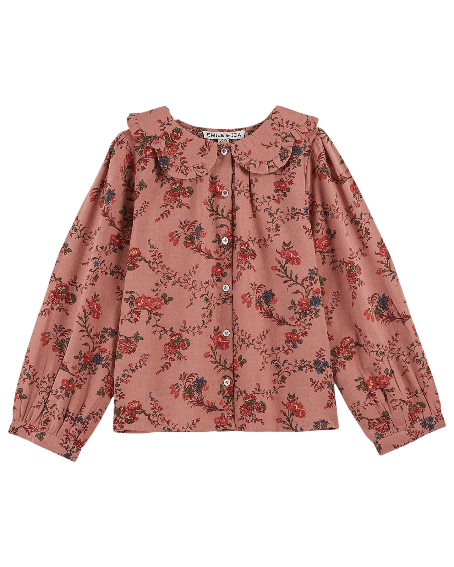 Emile et Ida Orchid Print Bluse Orchid Rose