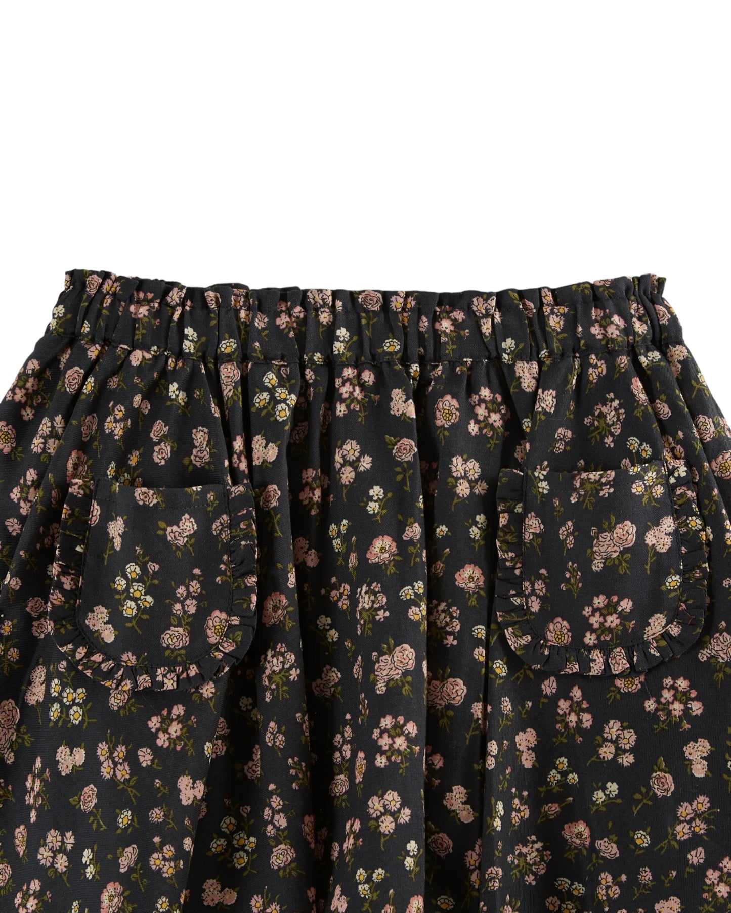 Emile et Ida Floral Jupe Champêtre Noir