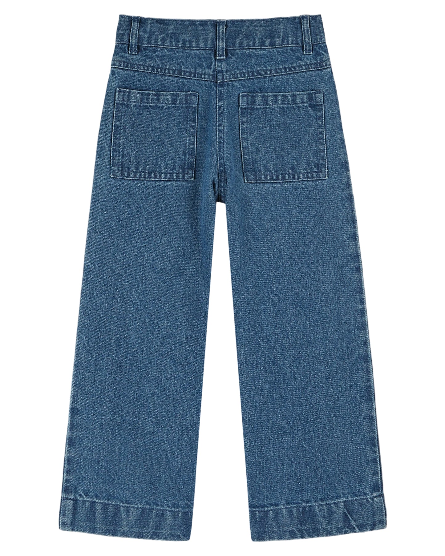 Emile et Ida Floral Embroidered Pockets Hose Denim