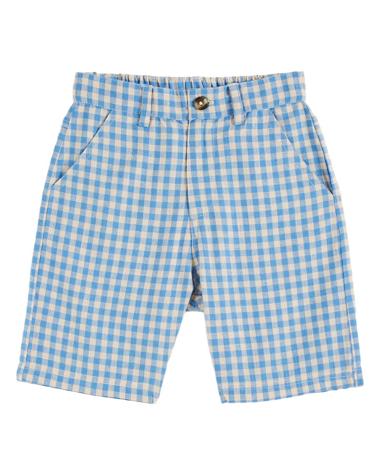 Emile et Ida Checks Shorts Vichy Lagoon