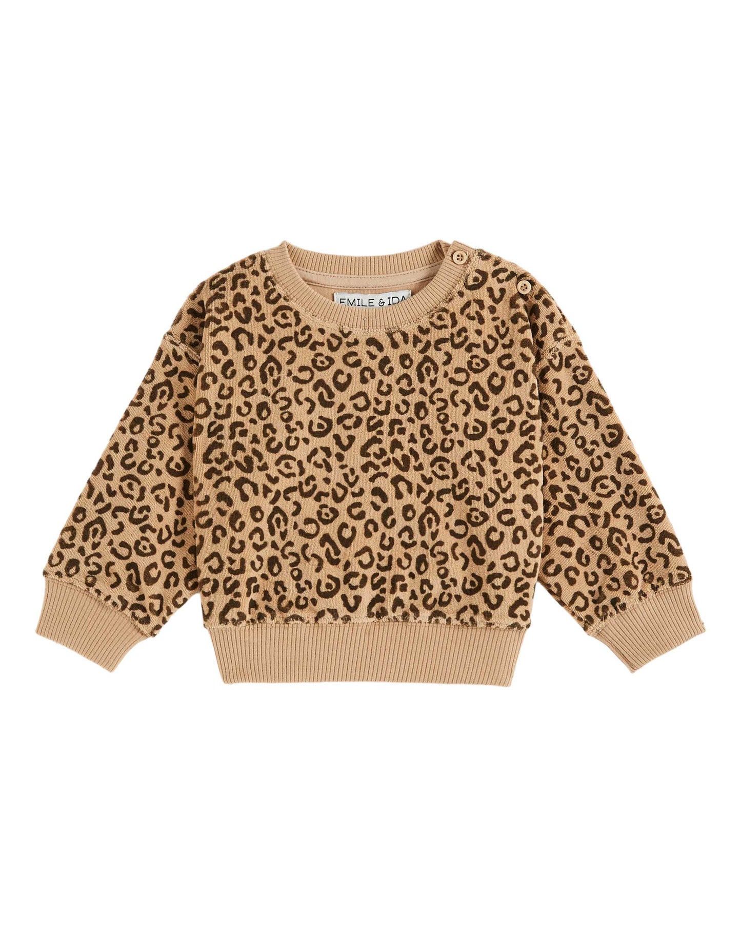 Emile et Ida Terry Sweatshirt Leopard