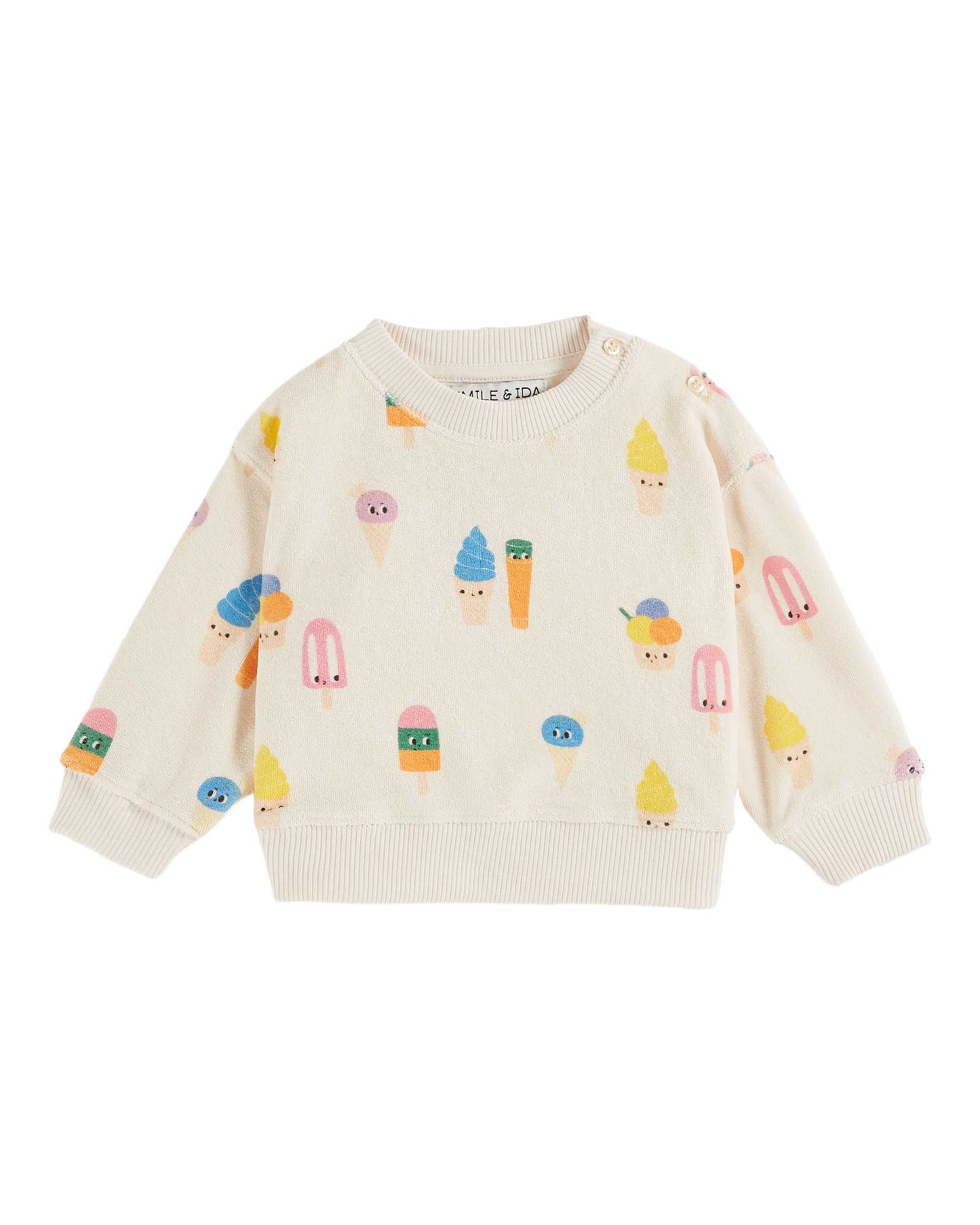 Emile et Ida Terry Sweatshirt Ice Cream
