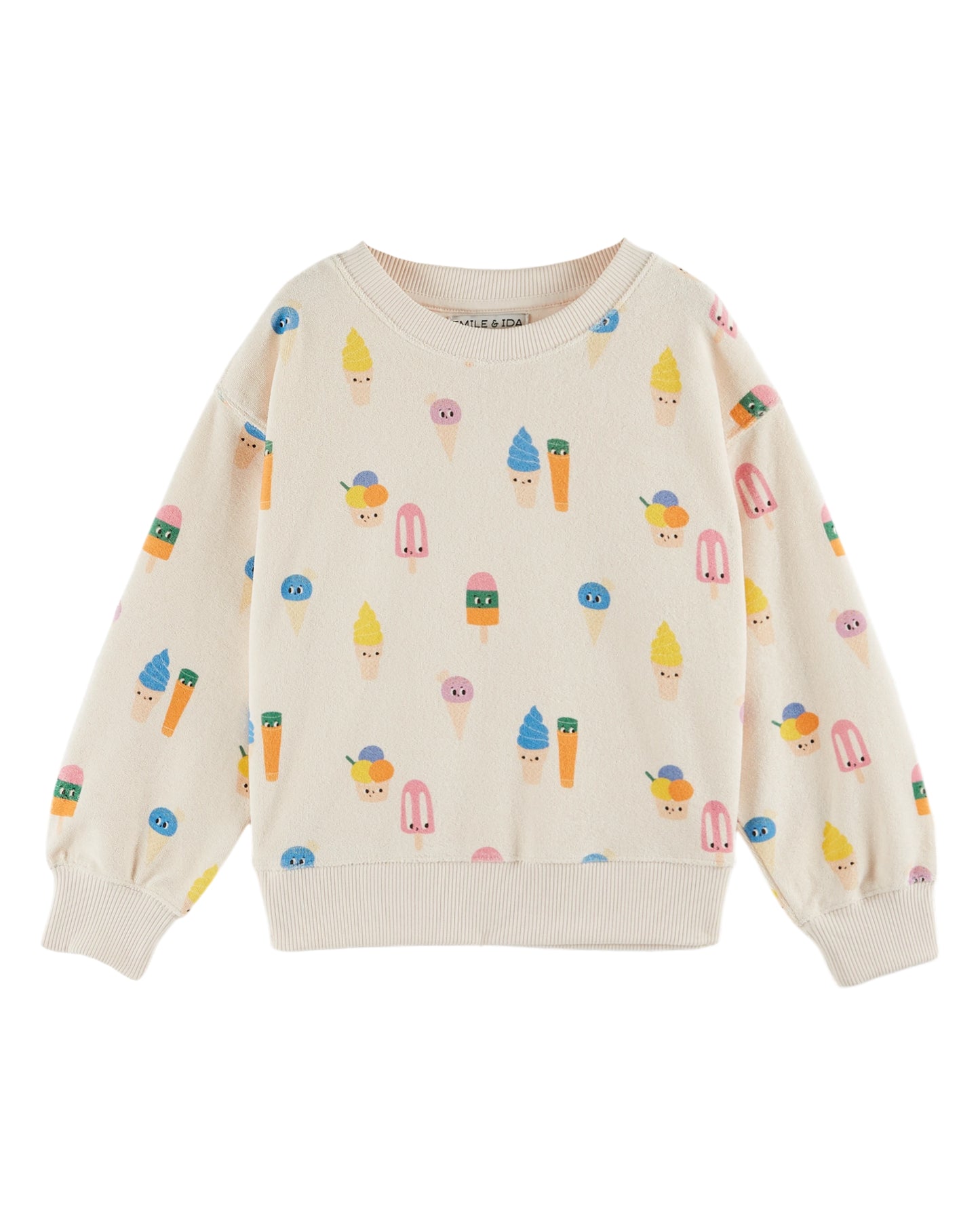 Emile et Ida Terry Sweatshirt Ice Cream