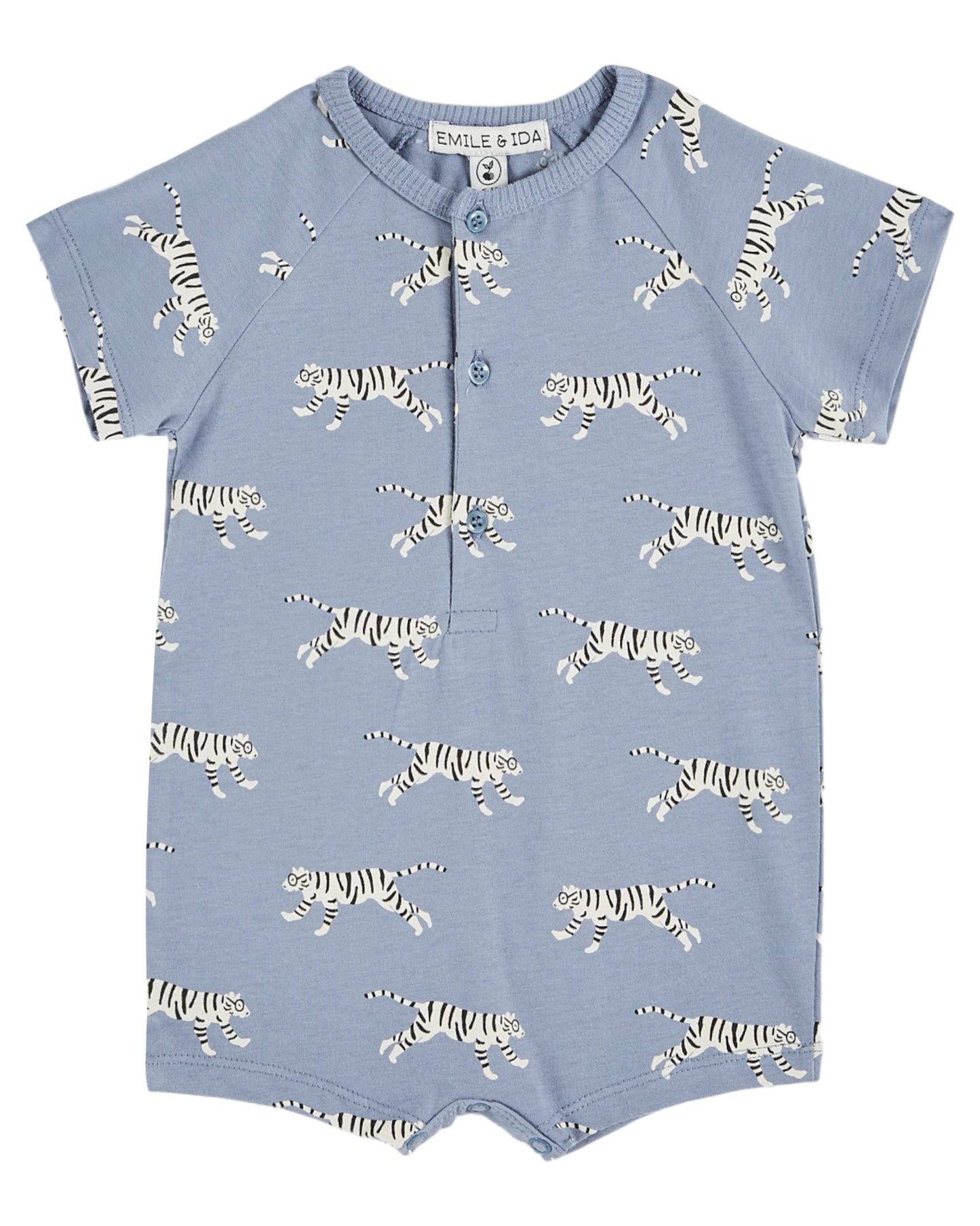 Emile et Ida Romper Tiger Lavender