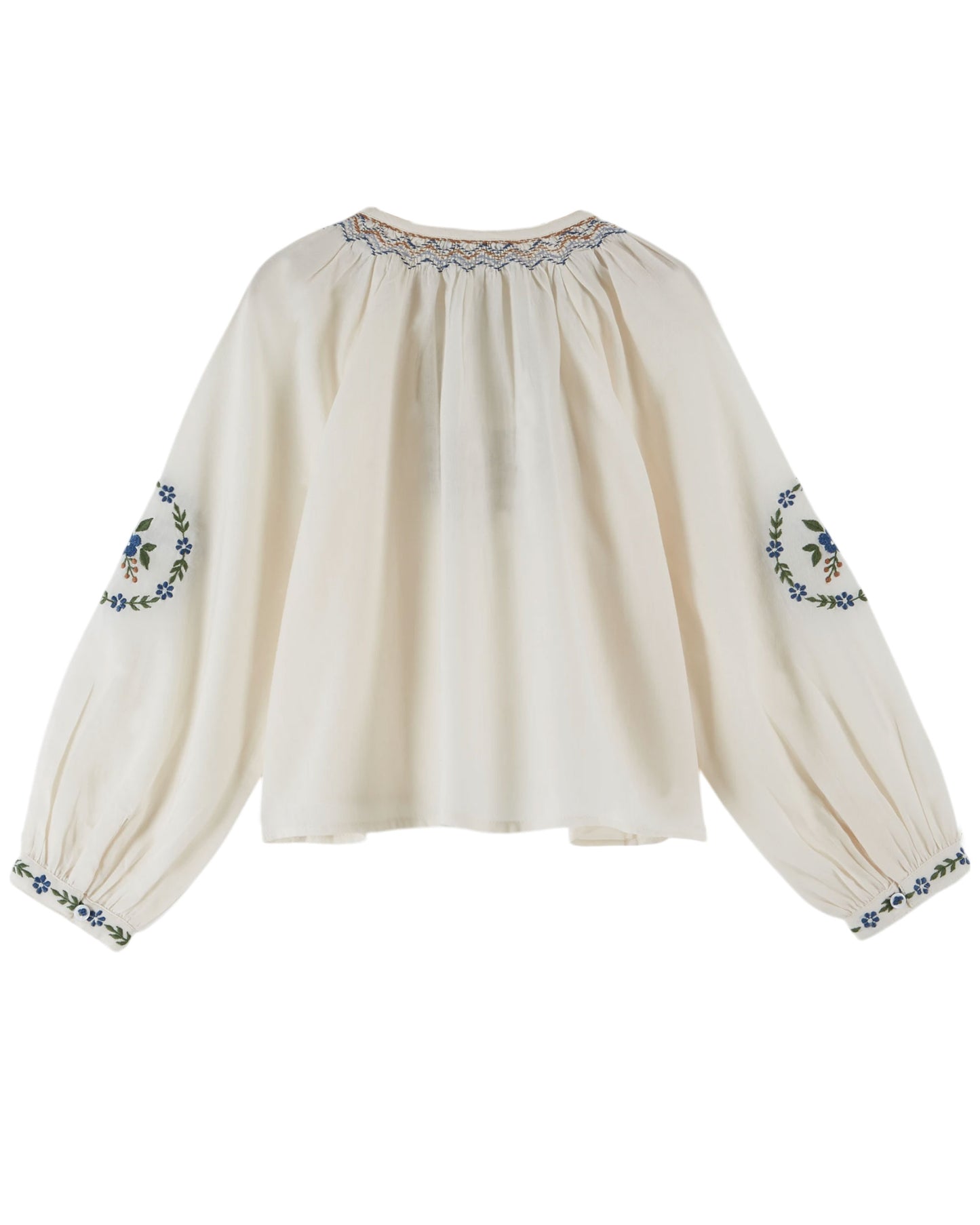 Emile et Ida bestickte Bluse Ethnique Créme