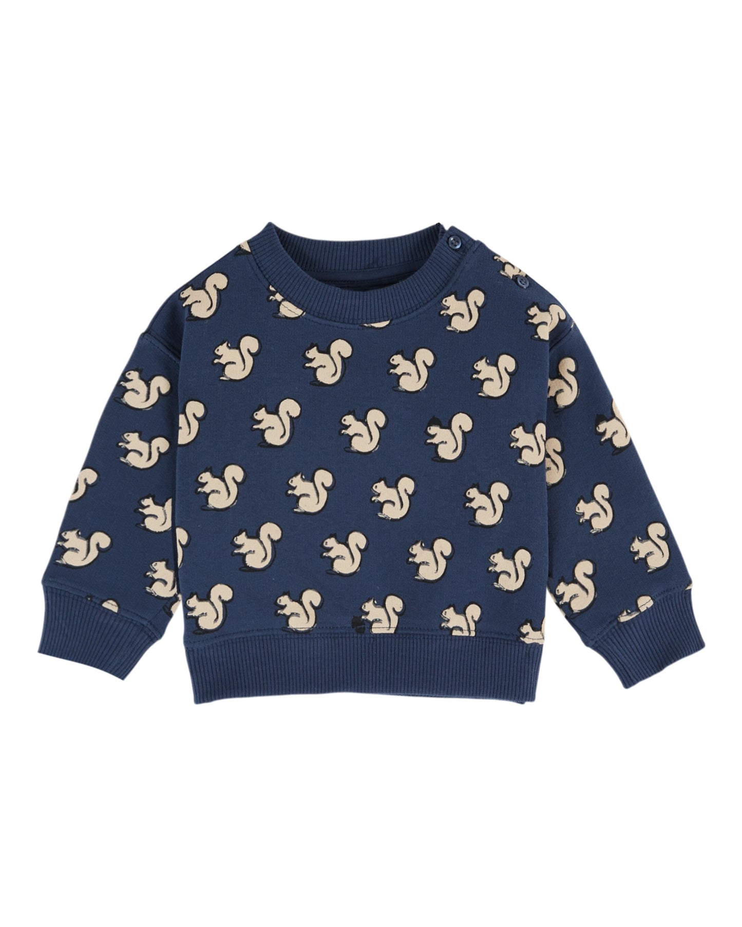 Emile et Ida Sweatshirt Eichhörnchen Minuit