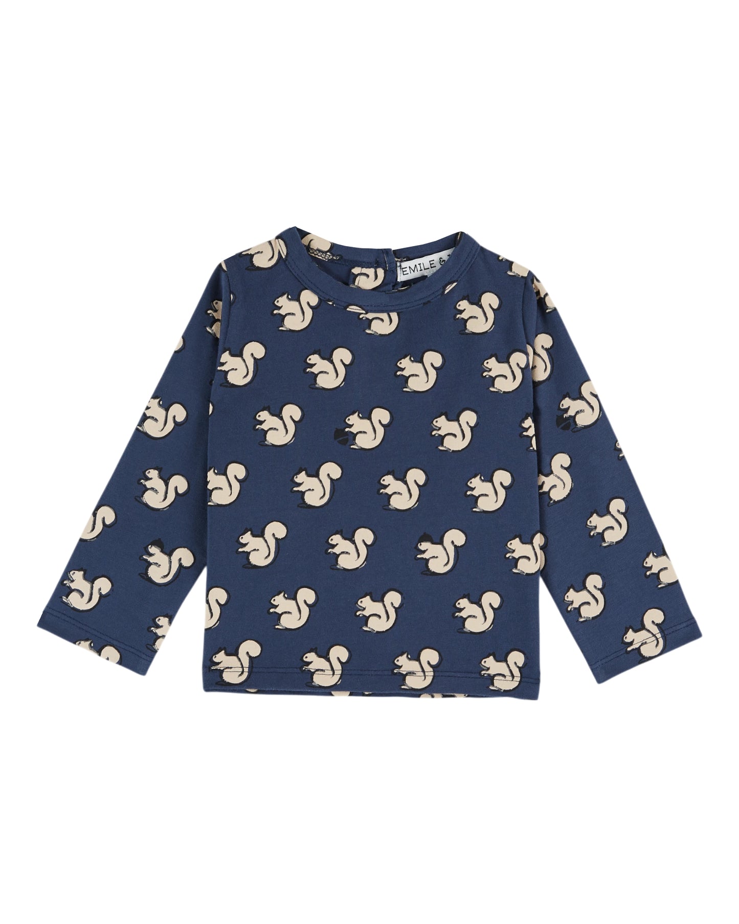 Emile et Ida T-Shirt Eichhörnchen Minuit