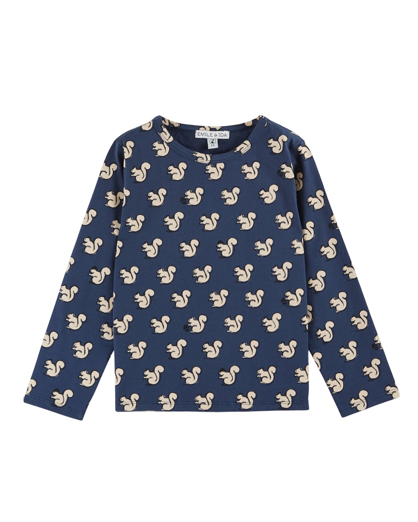 Emile et Ida T-Shirt Eichhörnchen Minuit
