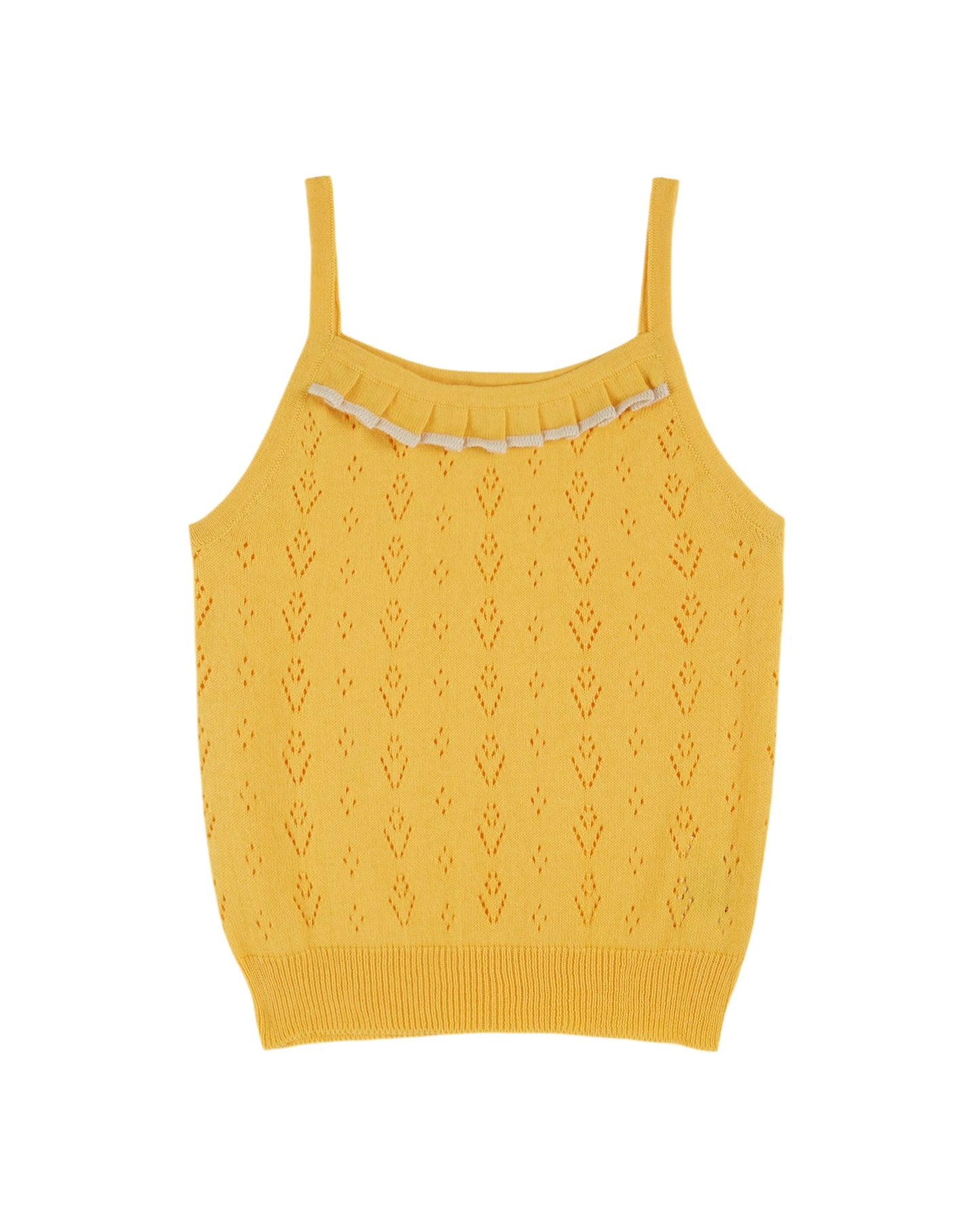 Emile et Ida Strick-Tanktop Jaune