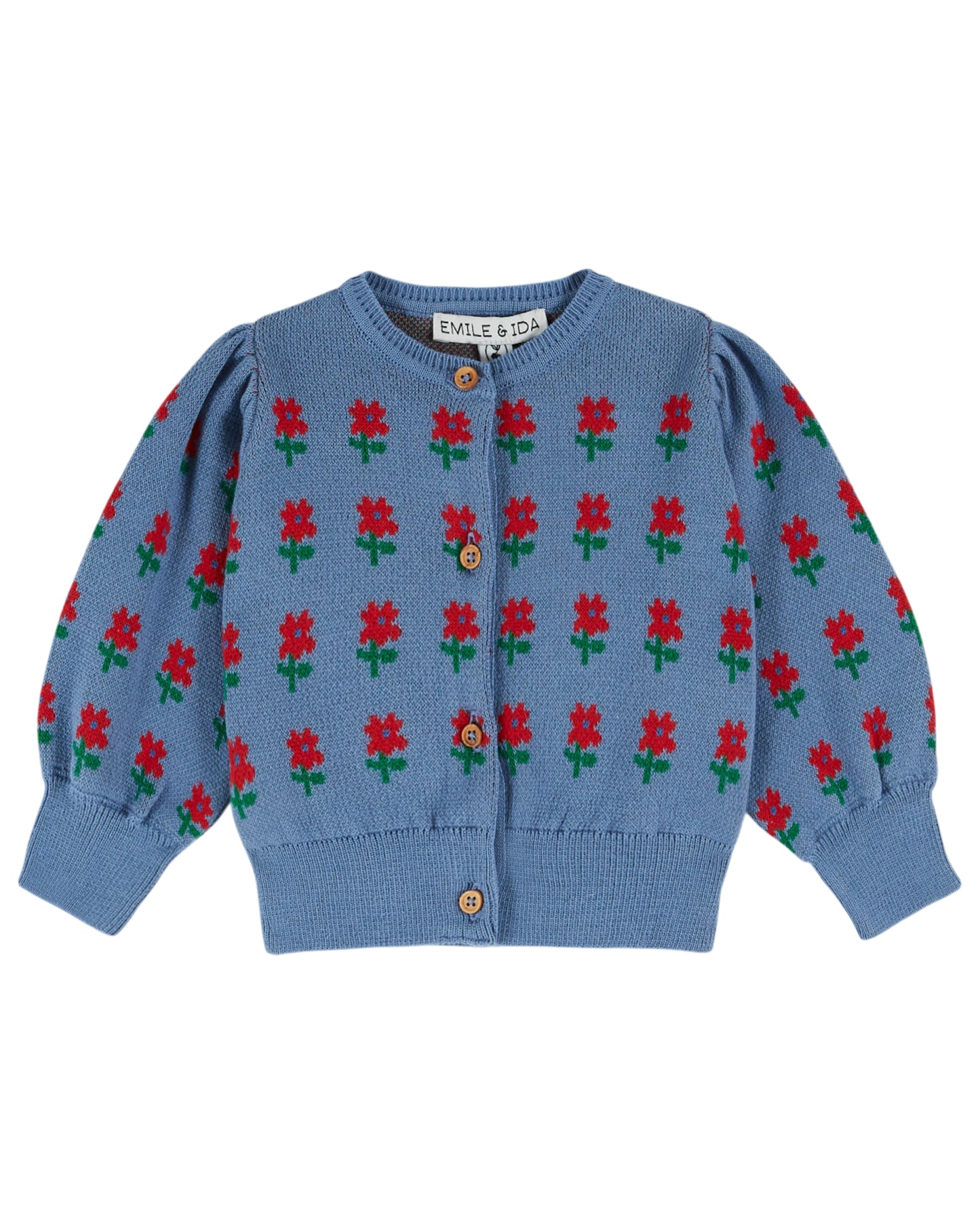 Emile et Ida Cardigan Fleurs Nuage