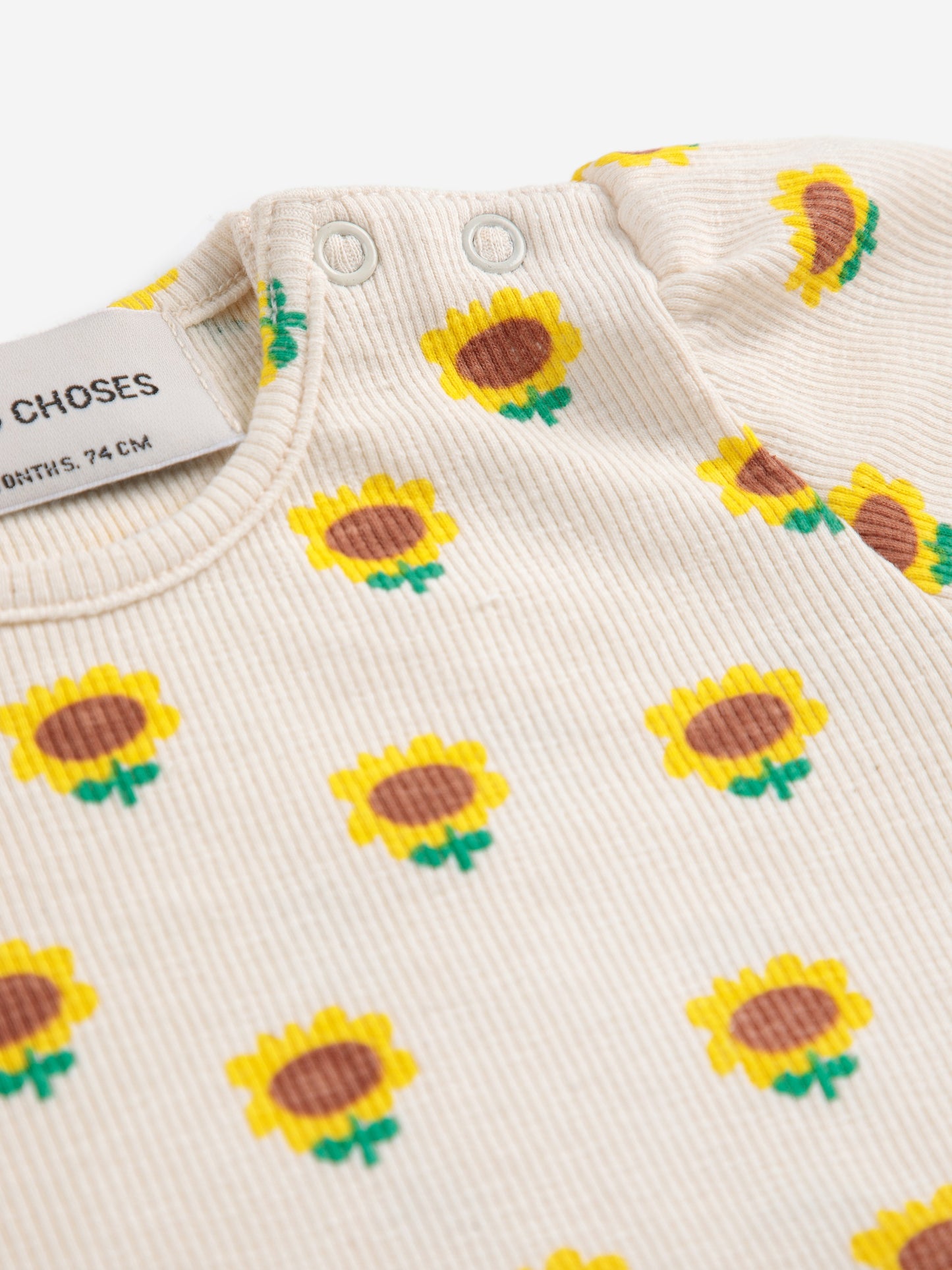 Bobo Choses Sun Flower All Over Ballon Ärmel T-Shirt