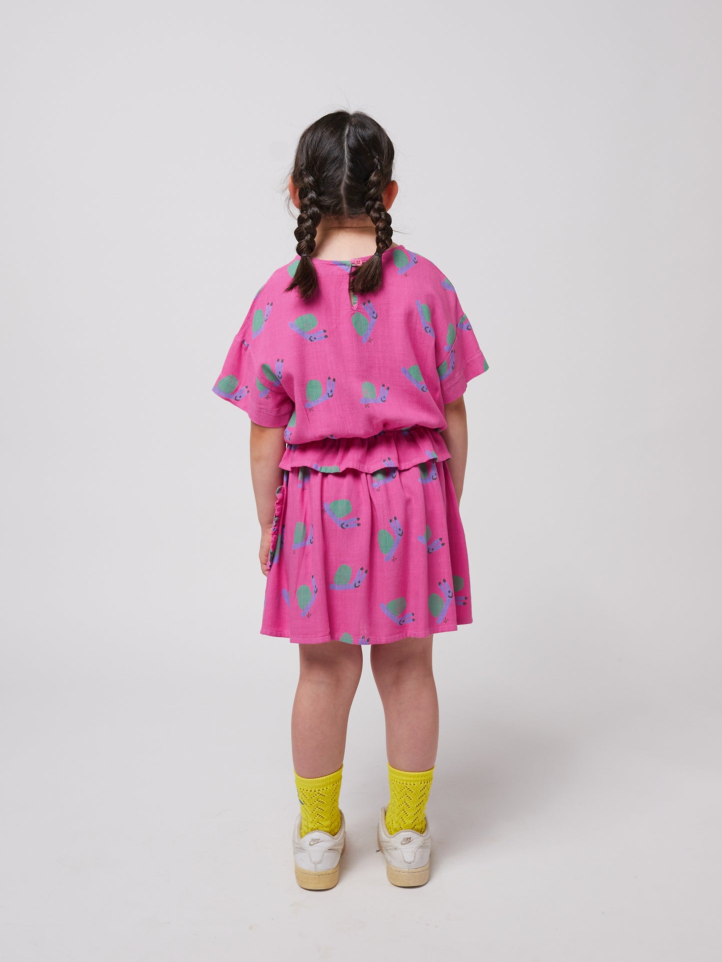 Bobo Choses Funny Snail All Over Woven Bluse