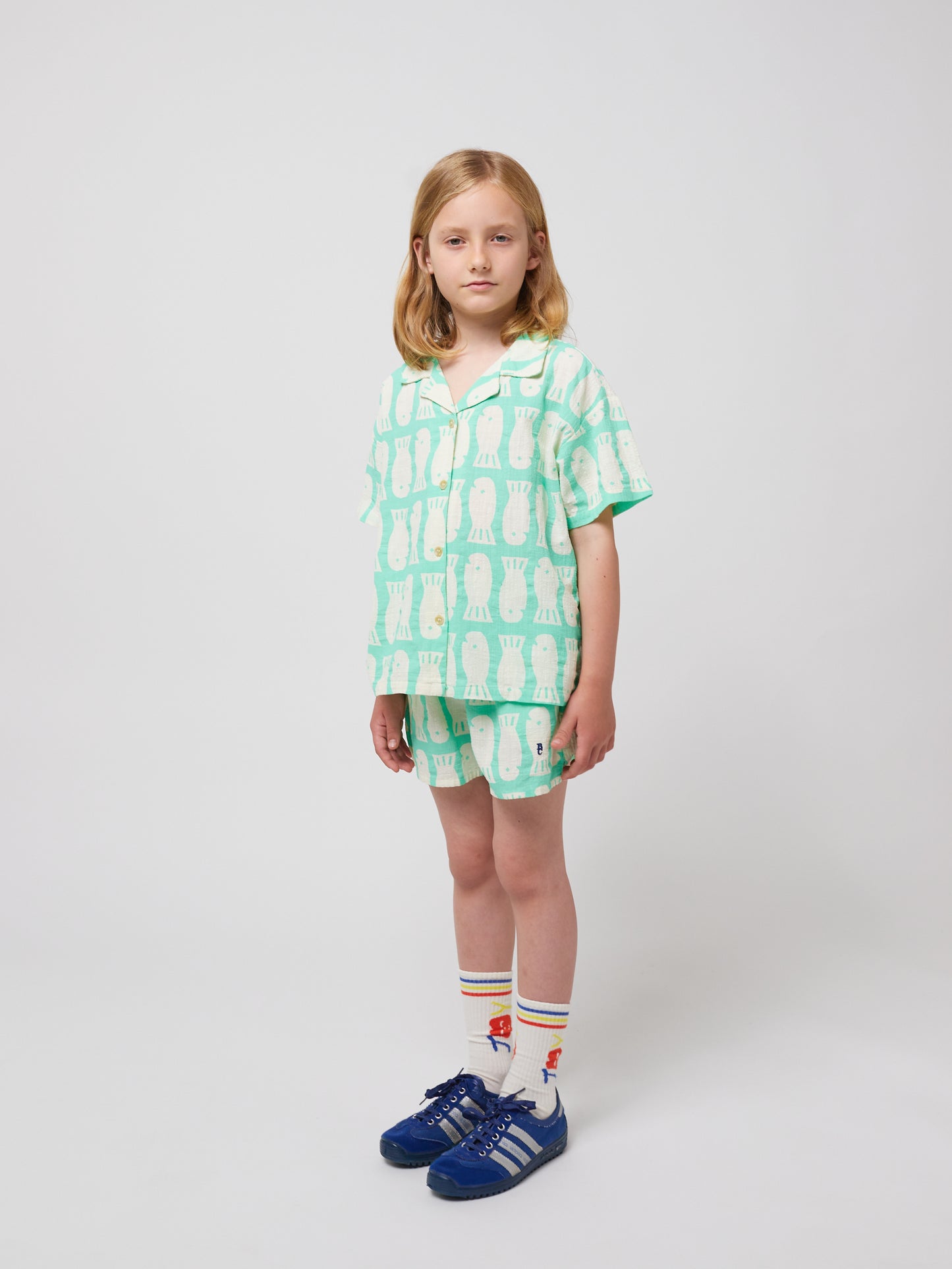 Bobo Choses Lucky Fish All Over Woven Shorts