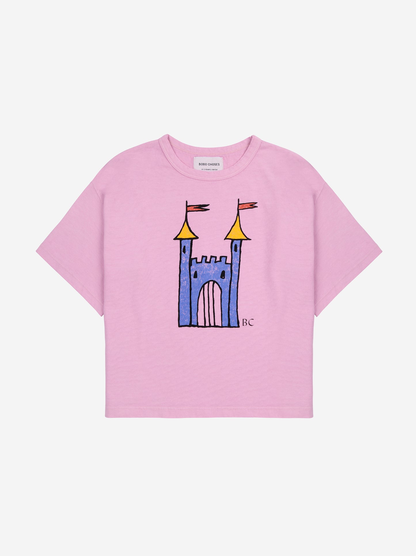 Bobo Choses Faraway Castle T-Shirt Pink
