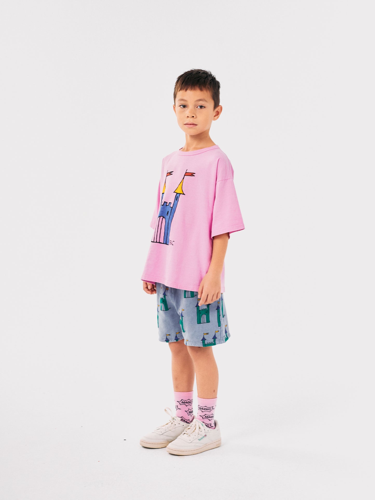Bobo Choses Faraway Castle T-Shirt Pink