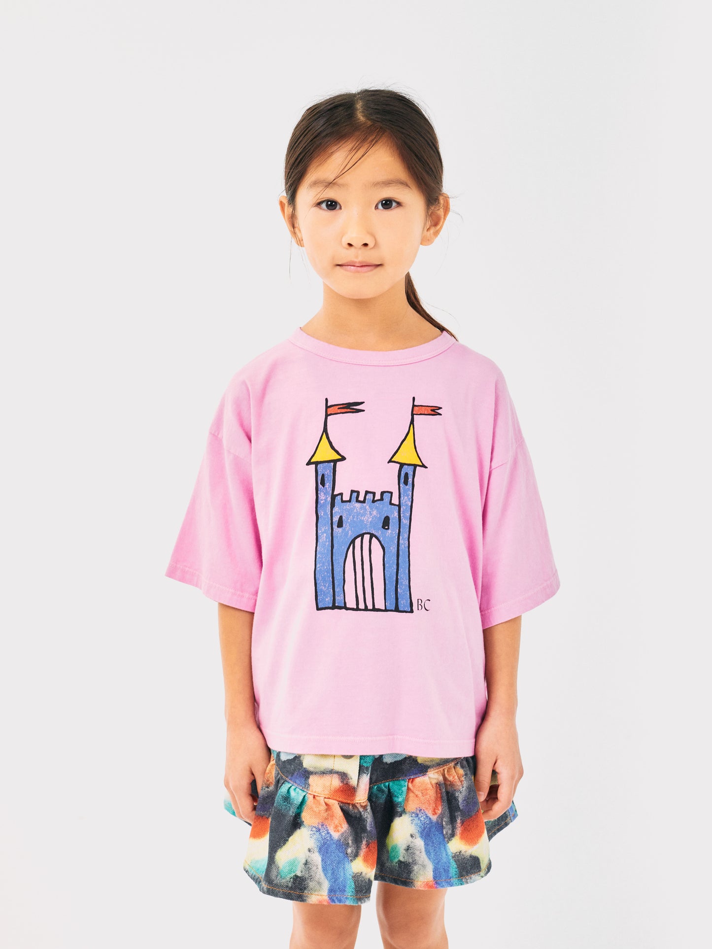 Bobo Choses Faraway Castle T-Shirt Pink