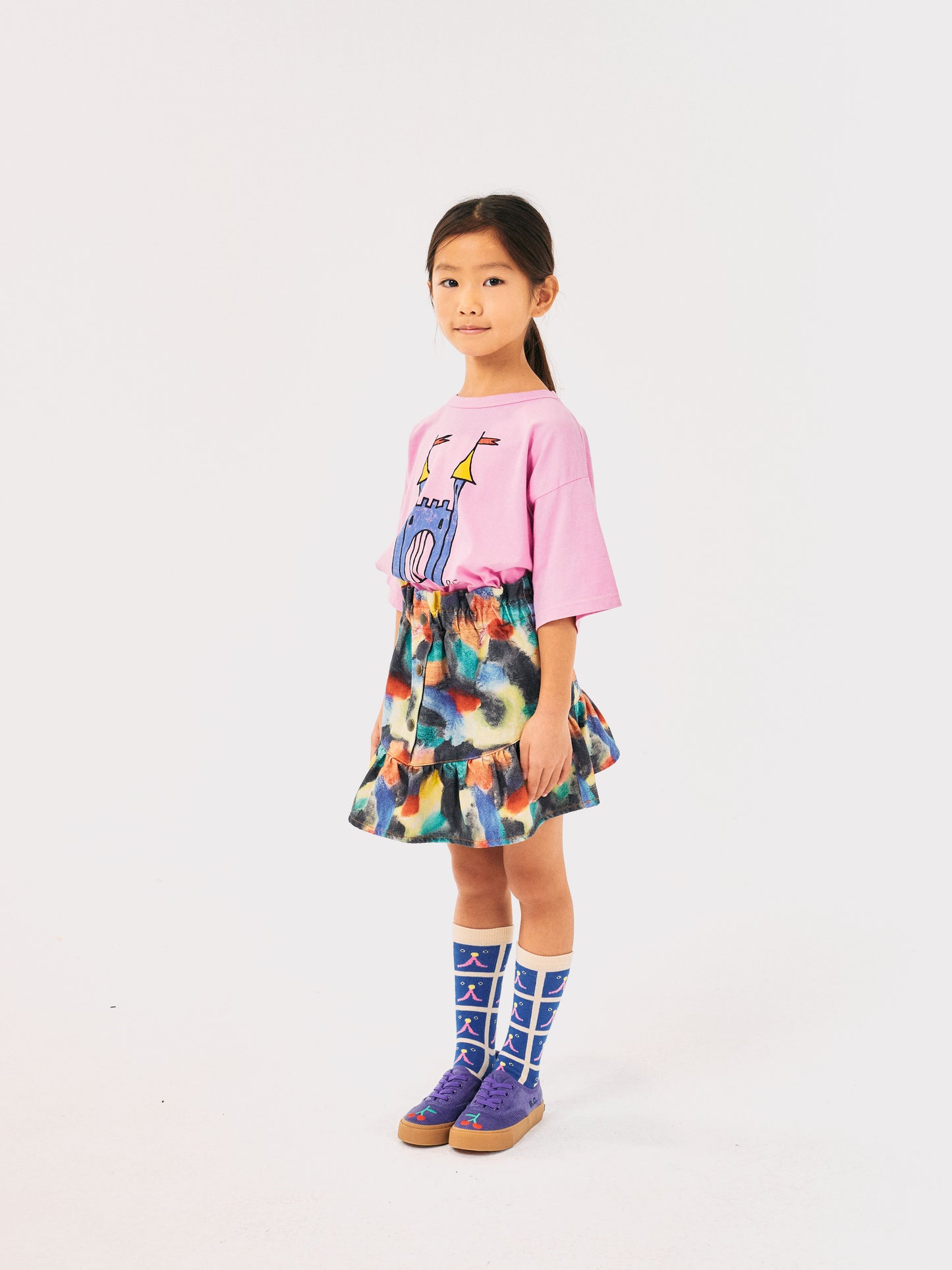 Bobo Choses Faraway Castle T-Shirt Pink