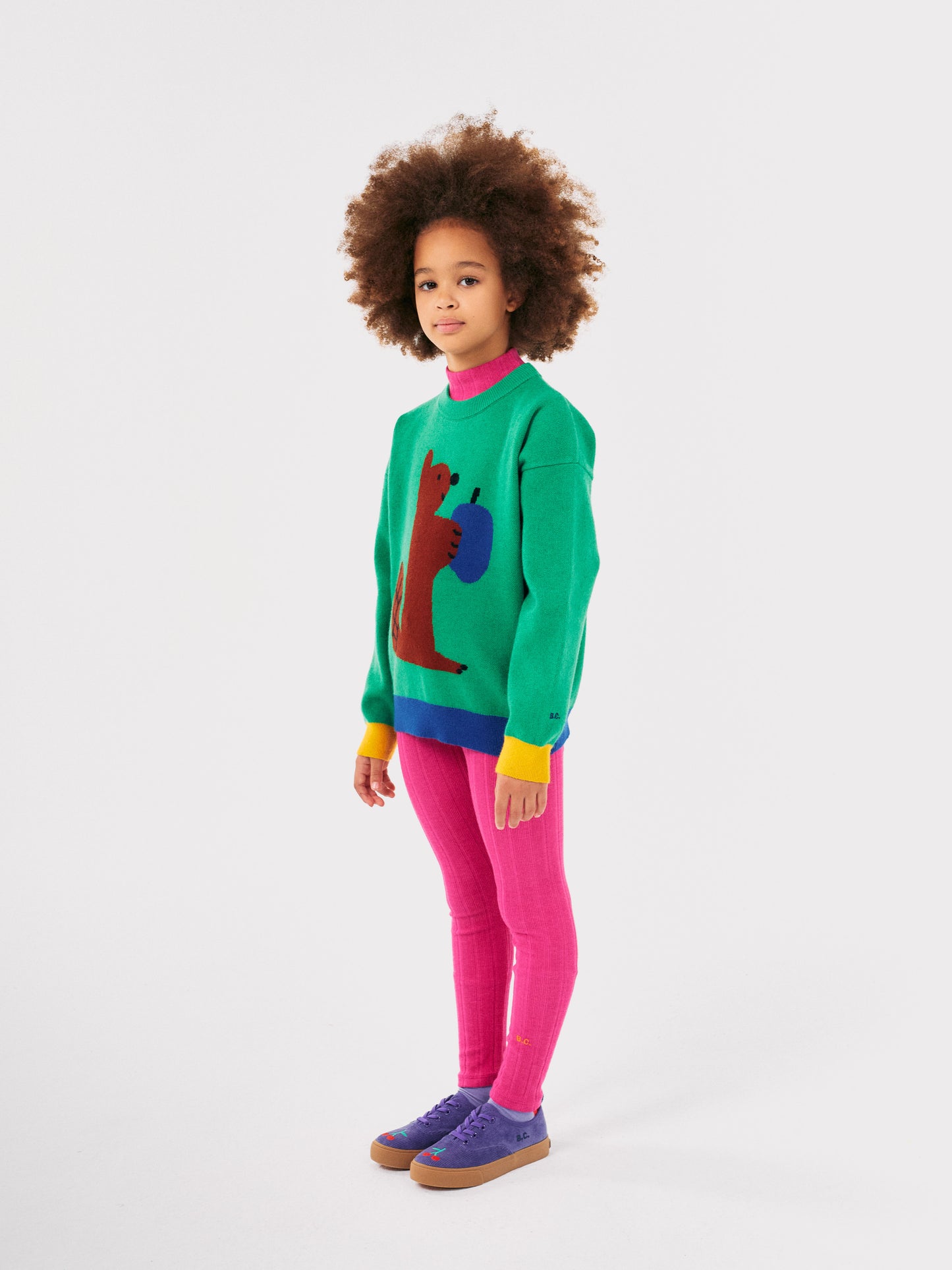 Bobo Choses Ribbed Leggings Fuchsia