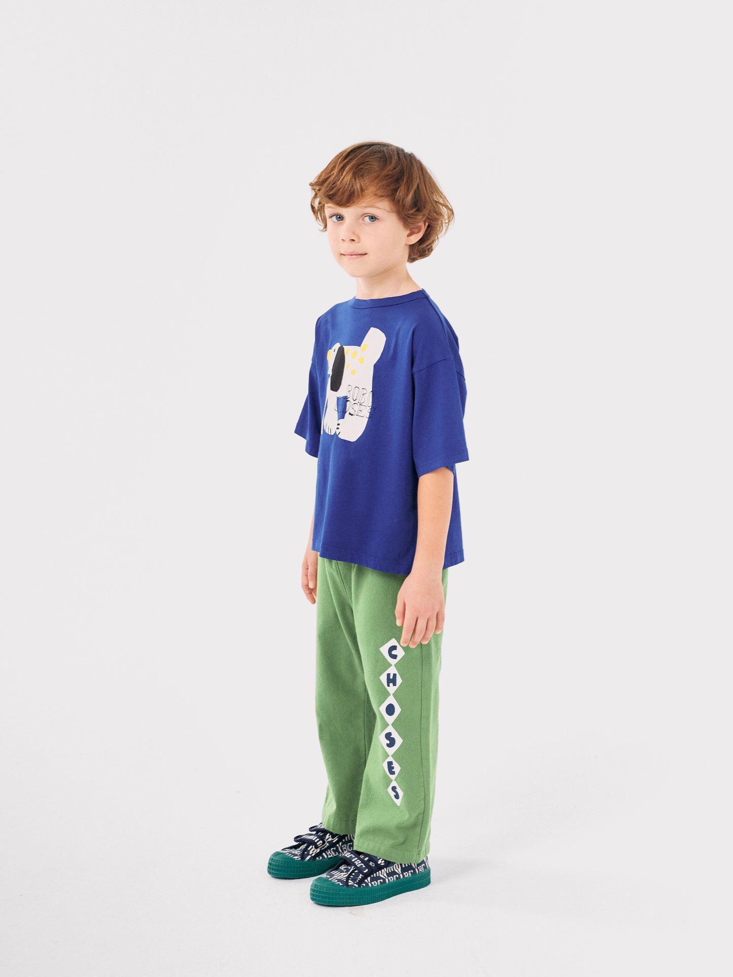 Bobo Choses Diamonds Straight Hose Olive