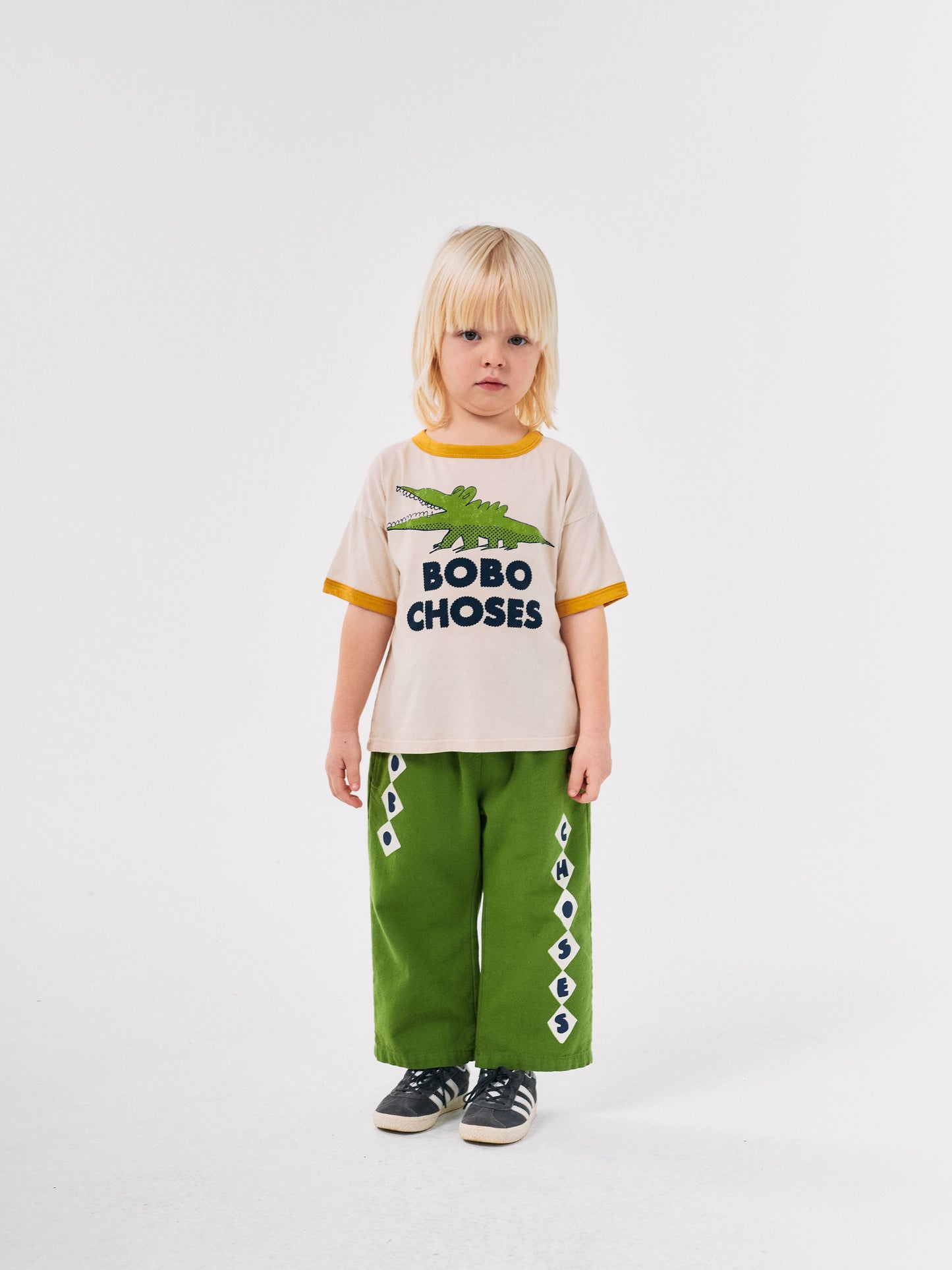 Bobo Choses Diamonds Straight Hose Olive