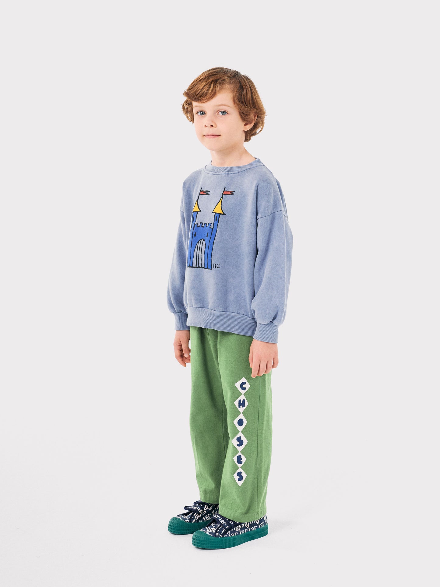 Bobo Choses Diamonds Straight Hose Olive