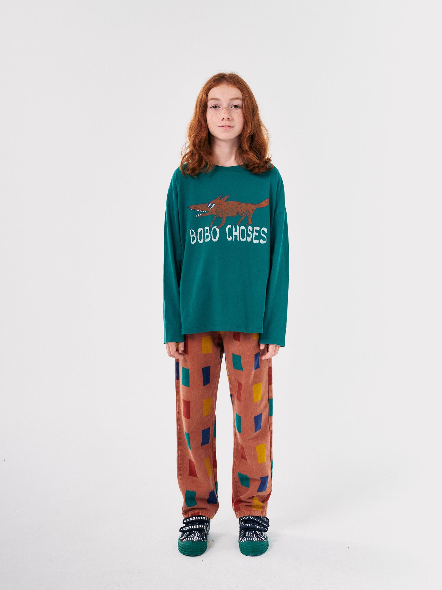 Bobo Choses Color Game All Over Chino Hose Brown