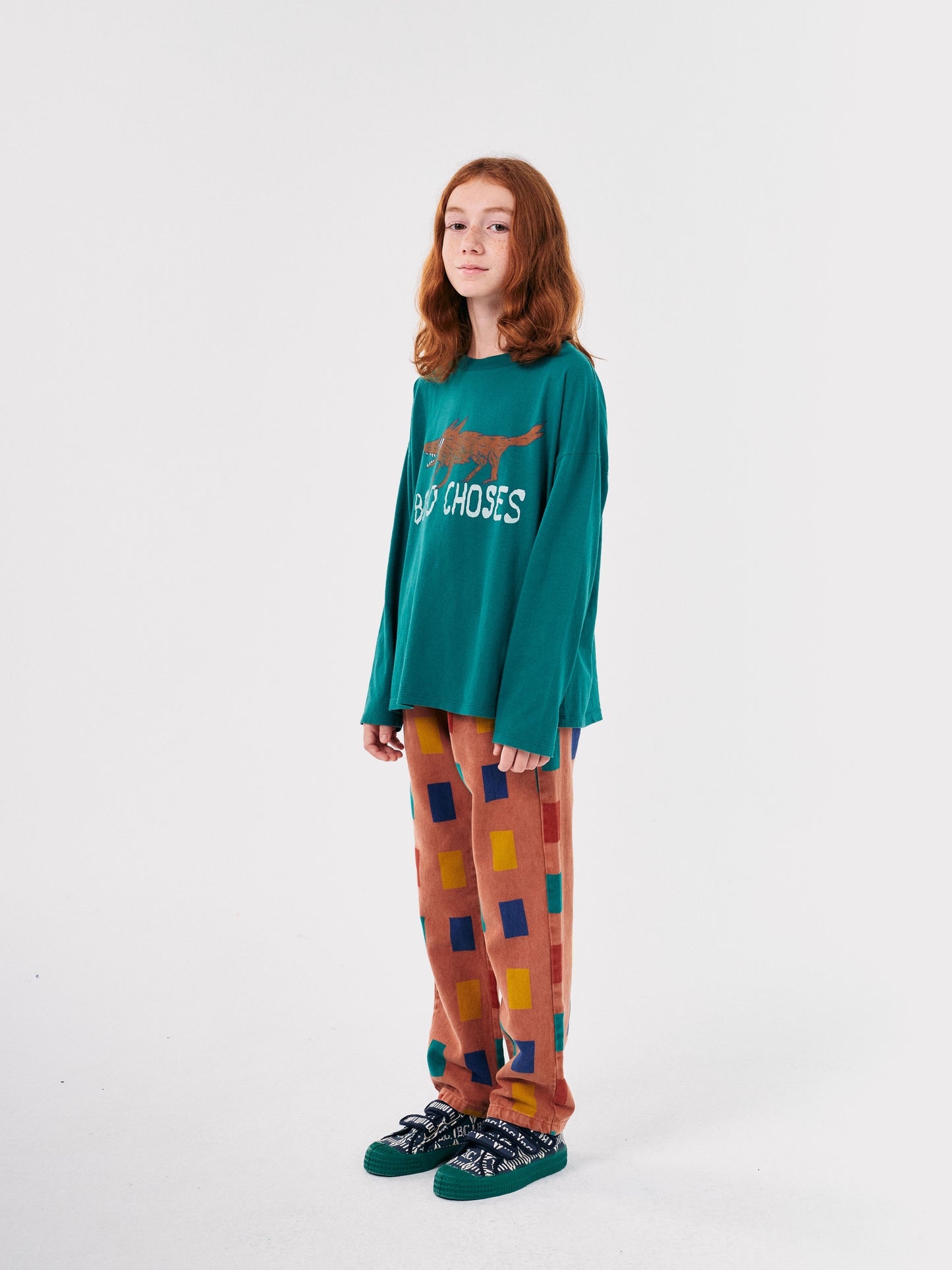 Bobo Choses Color Game All Over Chino Hose Brown