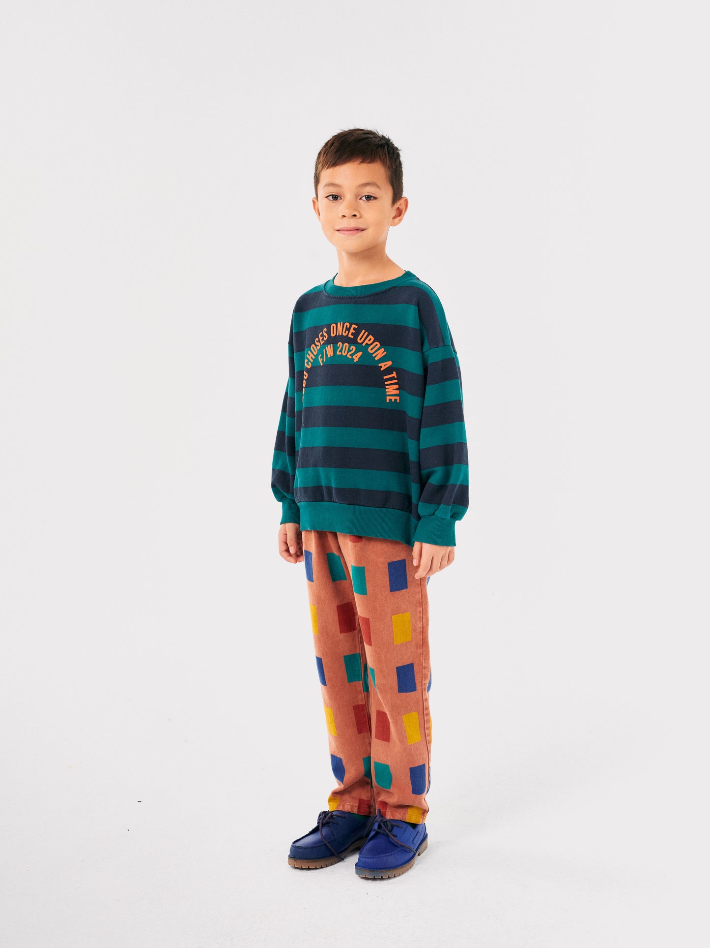 Bobo Choses Color Game All Over Chino Hose Brown