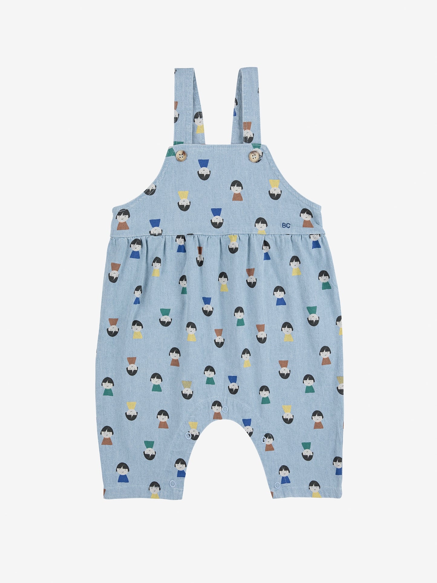 Bobo Choses Game Pawns All Over Light Denim Overall