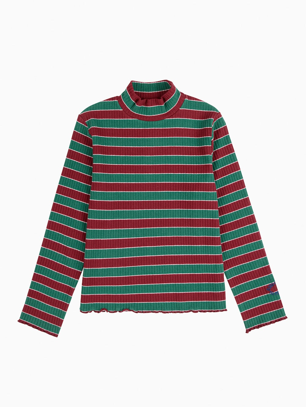 Bobo Choses Multicolor Stripes Rollkragen T-Shirt