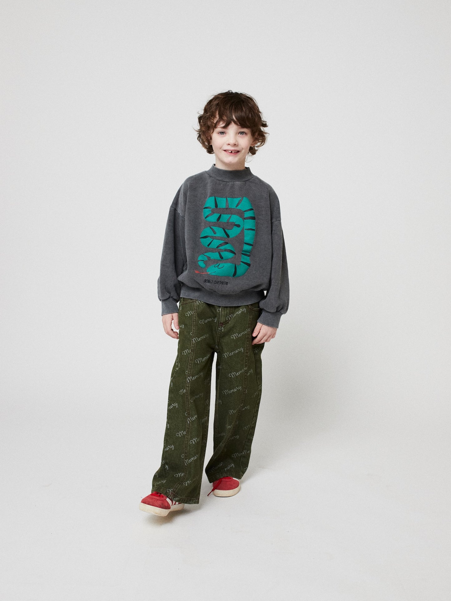 Bobo Choses B-Side Snake Sweatshirt Dark Grey