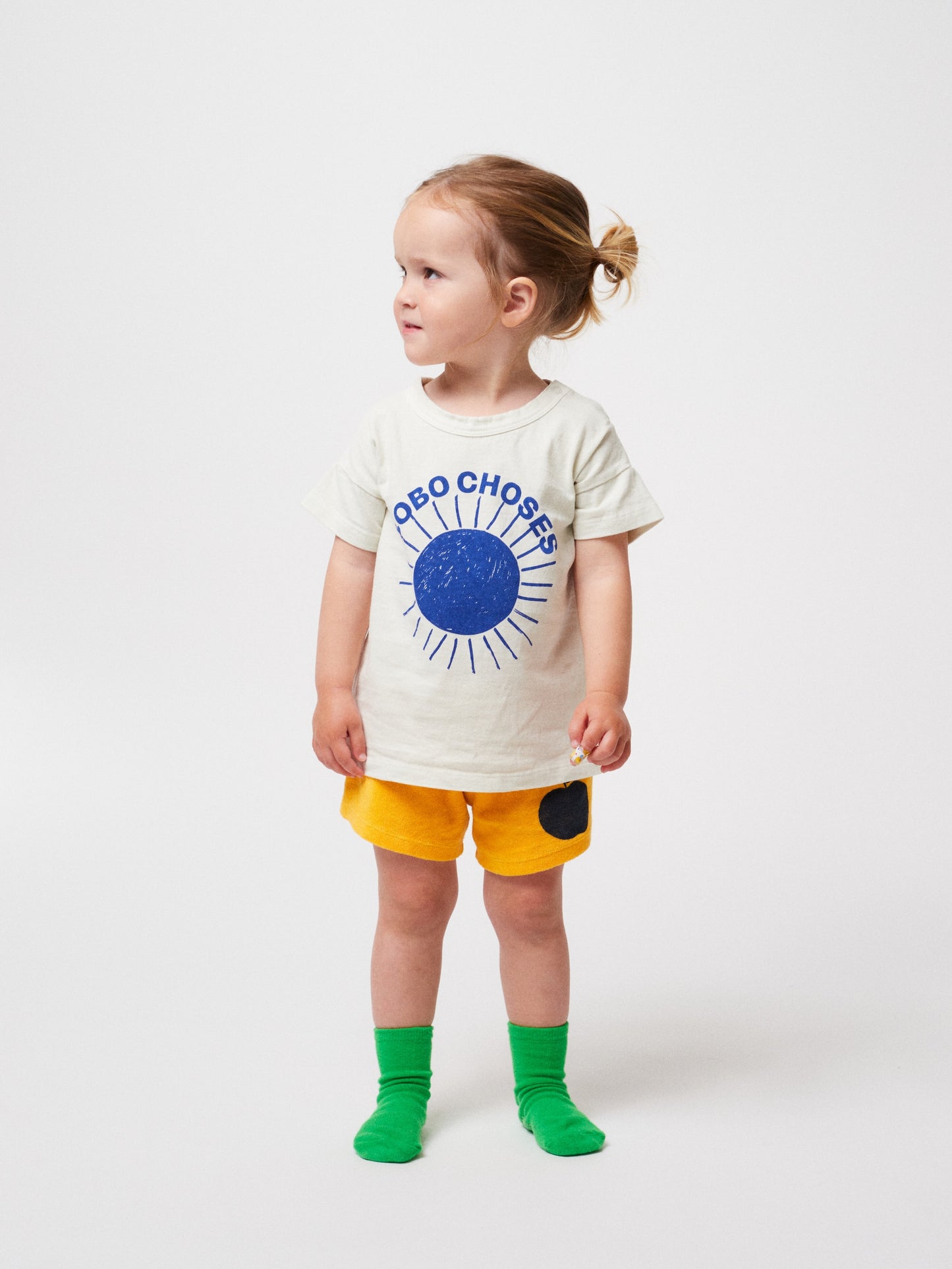 Bobo Choses Baby Poma Yellow Terry Shorts