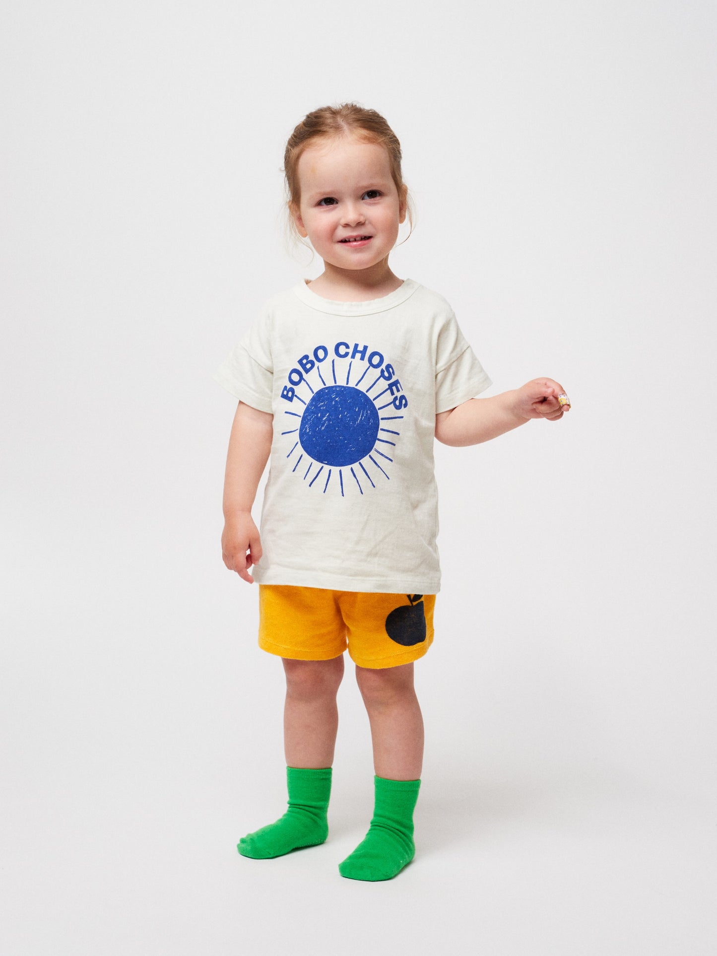 Bobo Choses Baby Poma Yellow Terry Shorts
