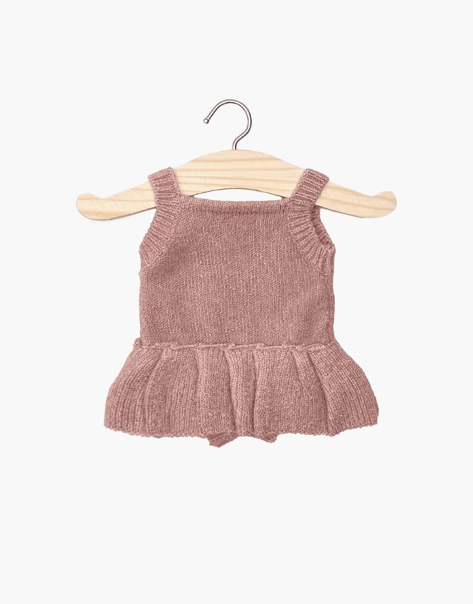 Minikane Orléane Puppen-Strampler Tea Pink Strick