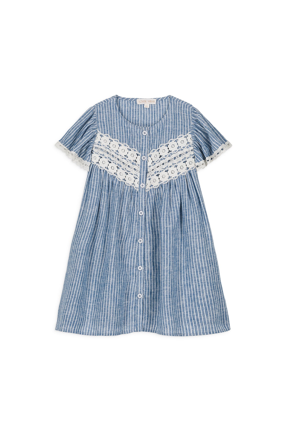 Louise Misha Kleid Morlina Blue Onda Stripes